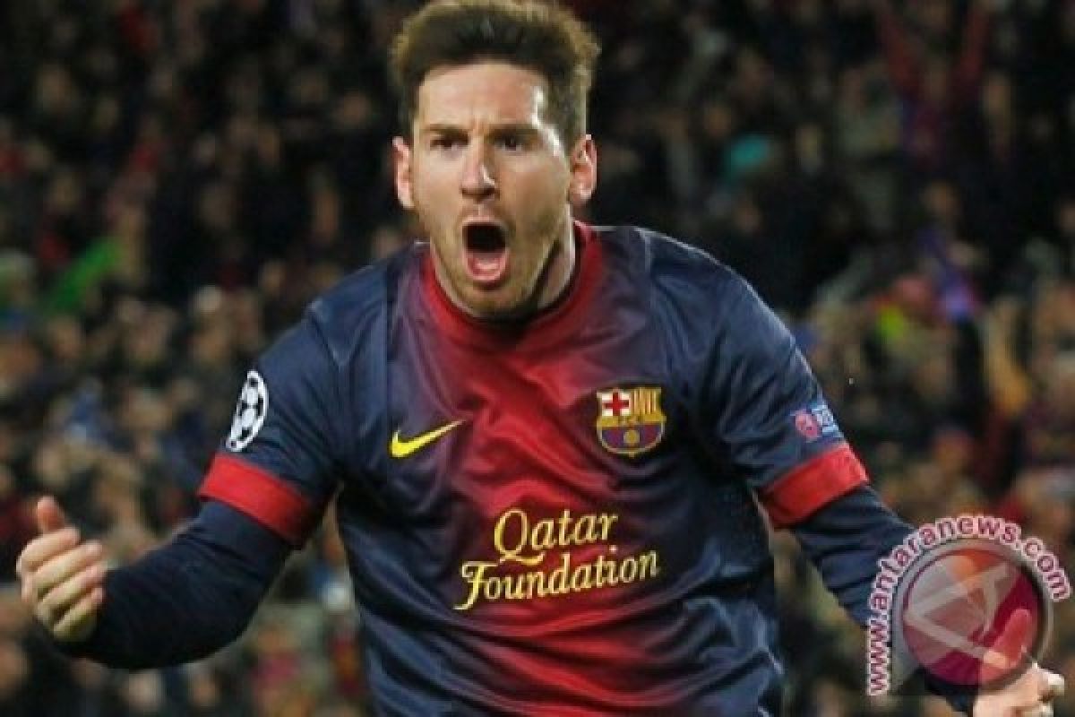 Lionel Messi mencetak gol tercepat