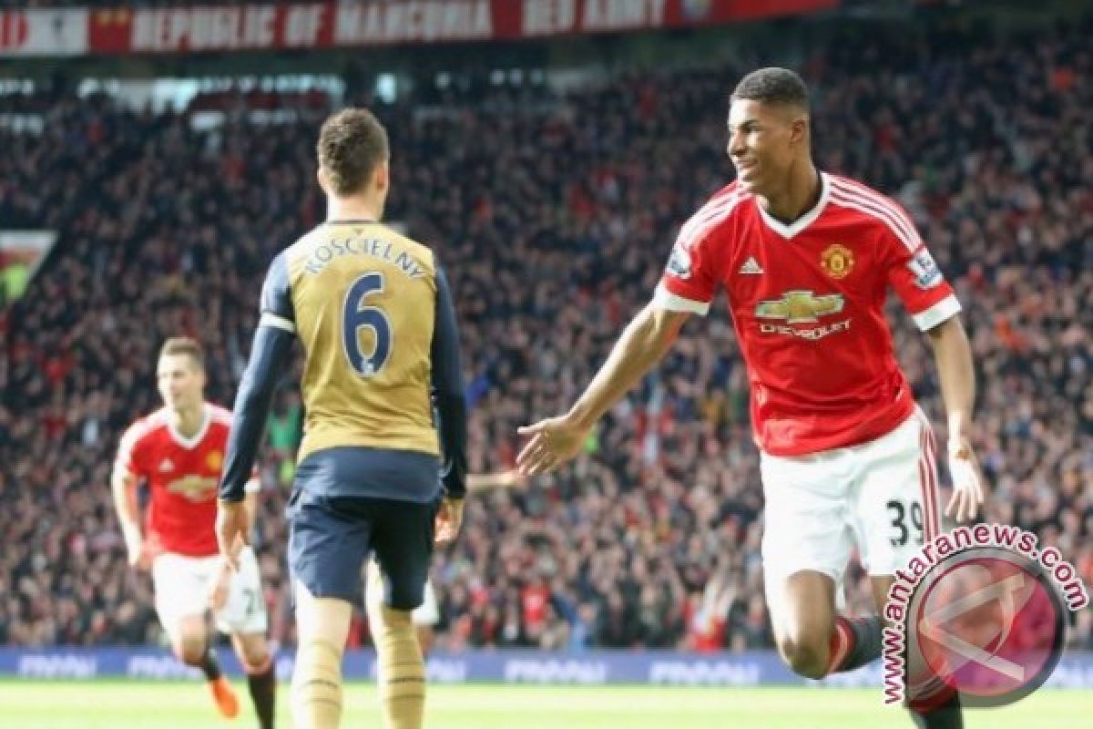 Rashford Cetak Dua Gol Saat United Taklukkan Arsenal