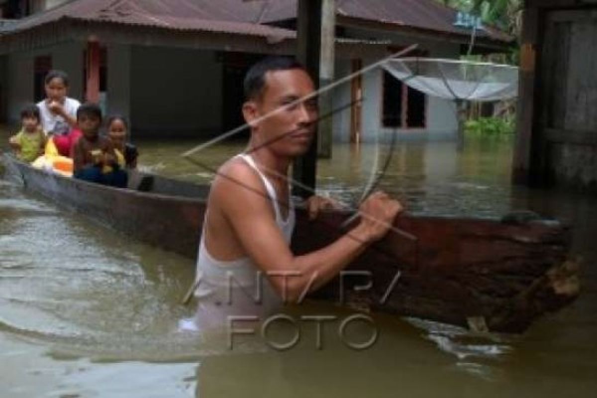 Terhitung Sekitar 5.000 Rumah Terendam Banjir Akibat Luapan Sungai Kampar