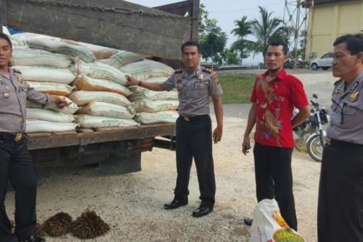 Polisi Kuansing Bongkar Gudang Penyimpanan Hampir 500 Karung Pupuk Oplosan