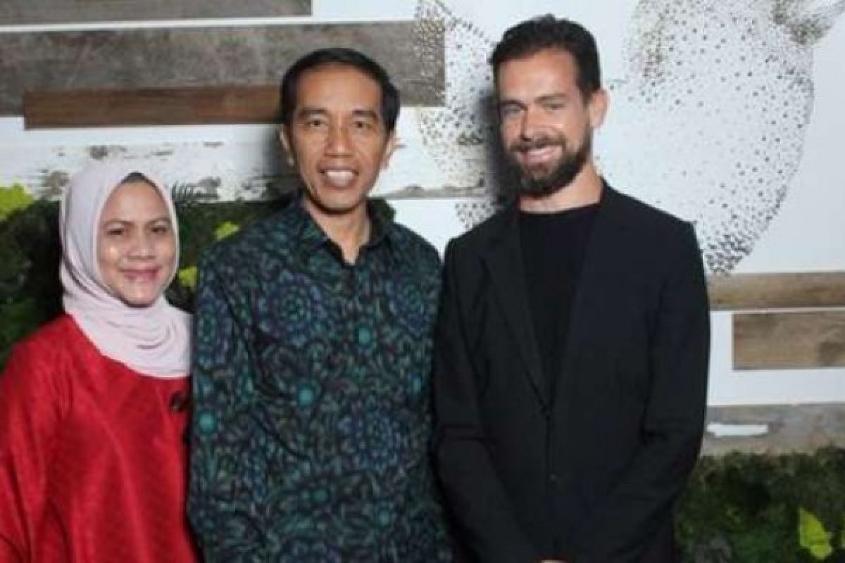 Twitter Sambut Presiden Jokowi dengan Lagu Indonesia Raya di Kantornya
