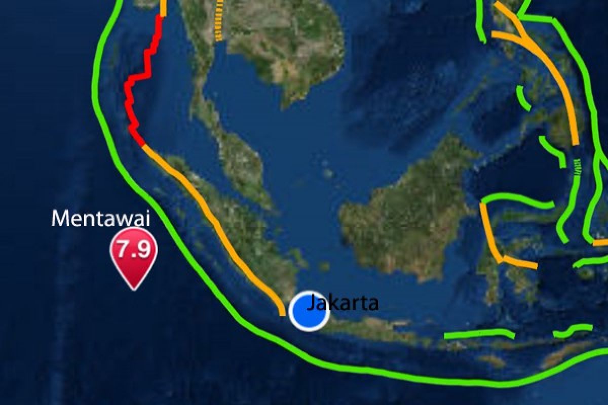 Getaran gempa Mentawai cukup keras di Pasaman Barat