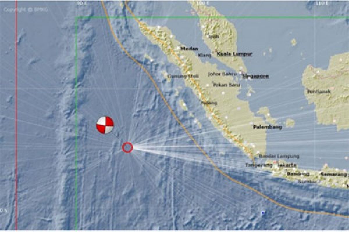 Gempa 5,5 SR terjadi di Mentawai