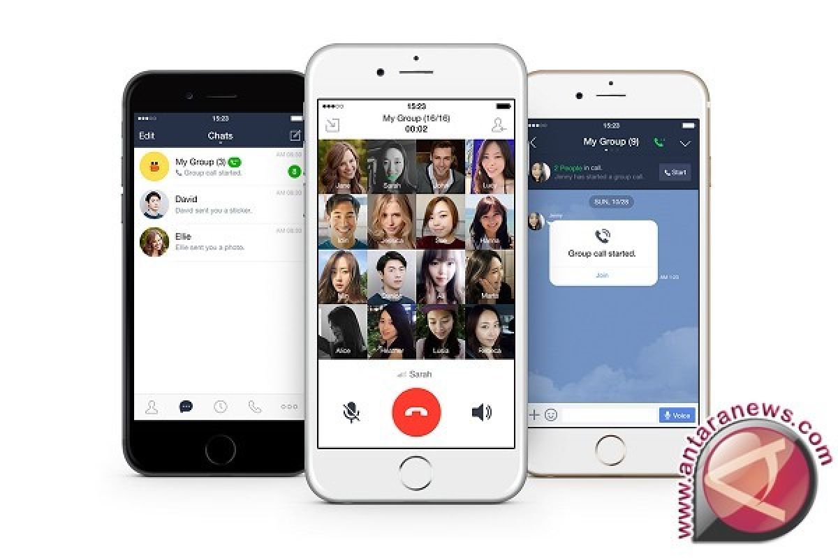 LINE perkenalkan fitur grup panggilan suara
