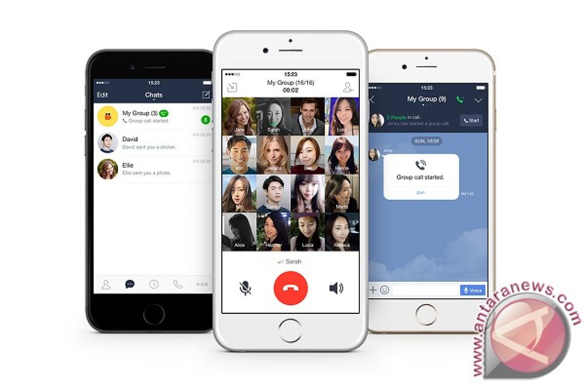 LINE perkenalkan fitur grup panggilan suara