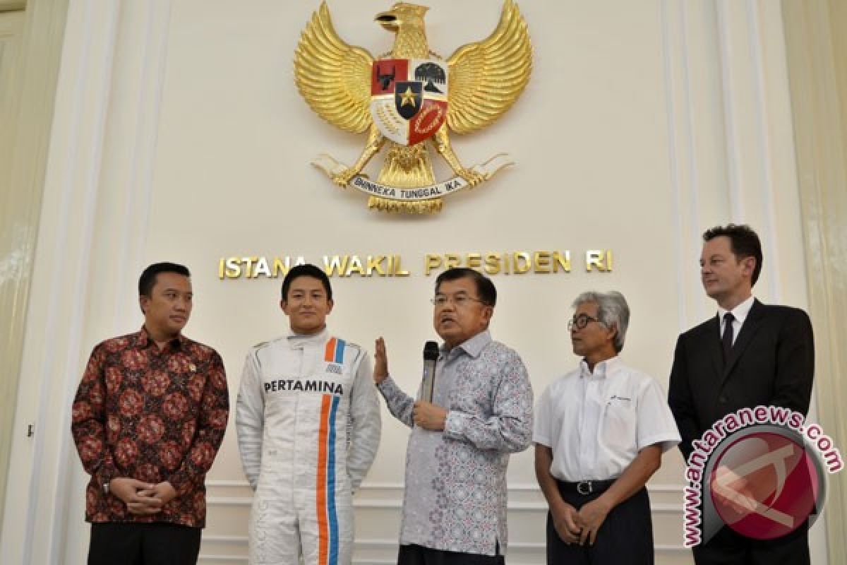 Rio Haryanto bertemu Wapres