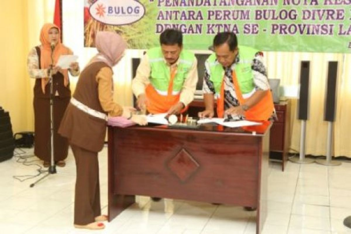 Nota Kesepahaman Bulog Dengan KTNA Se-Lampung