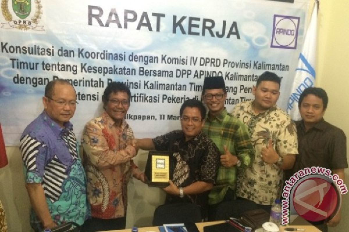 DPRD Kaltim Dukung Pembentukan Lembaga Sertifikasi Pekerja