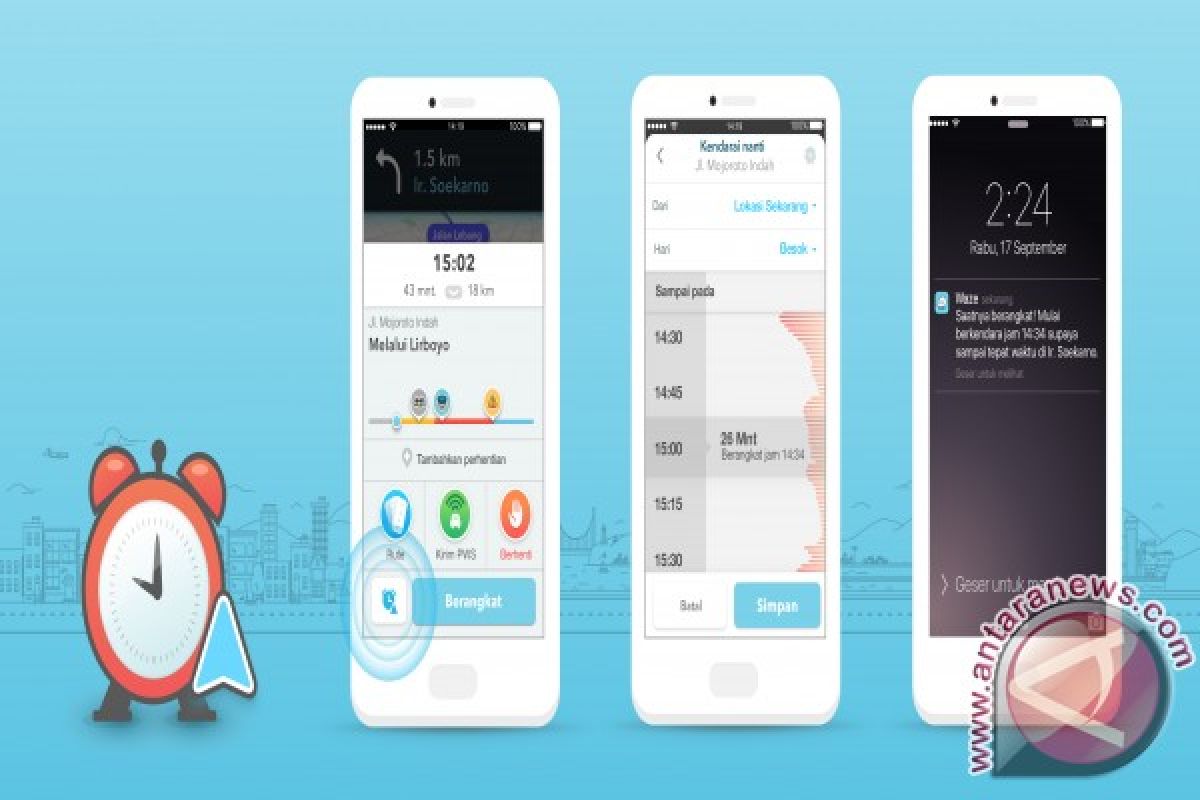 Waze 4.3 sediakan rekomendasi sesuai kondisi lalu lintas