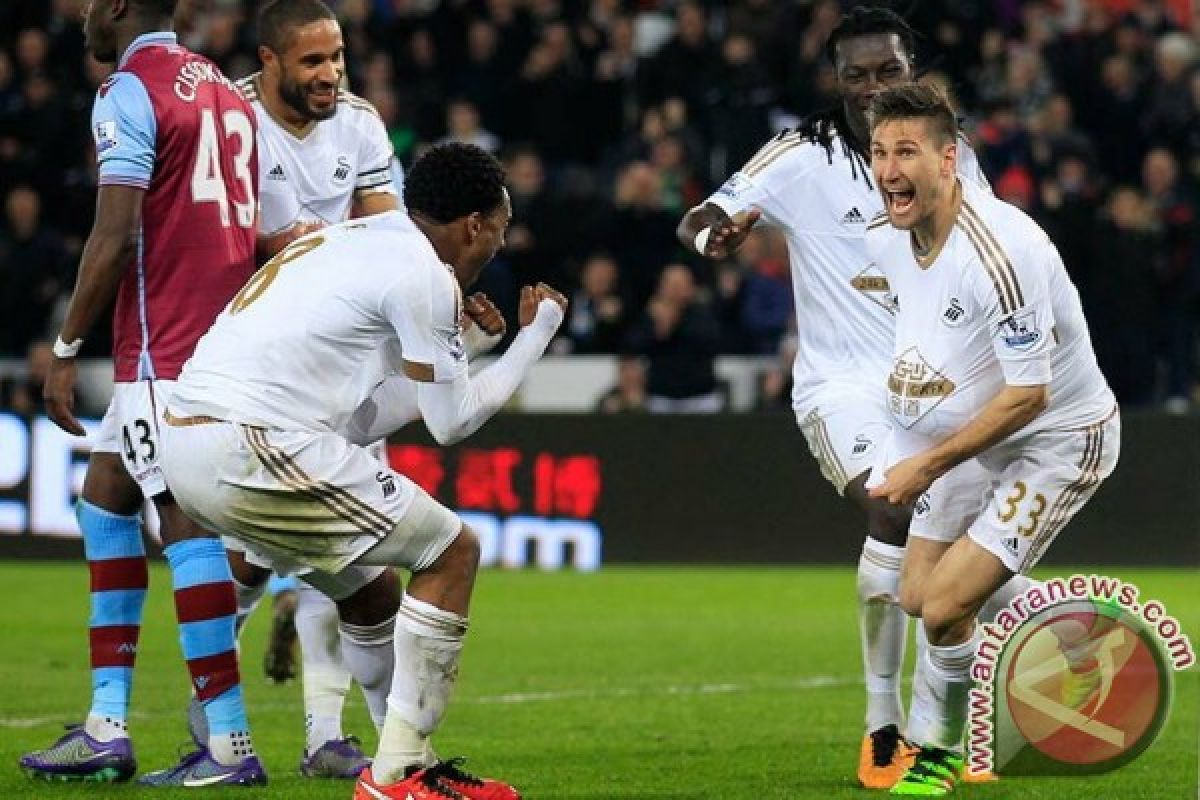 Swansea jinakkan Aston Villa 1-0