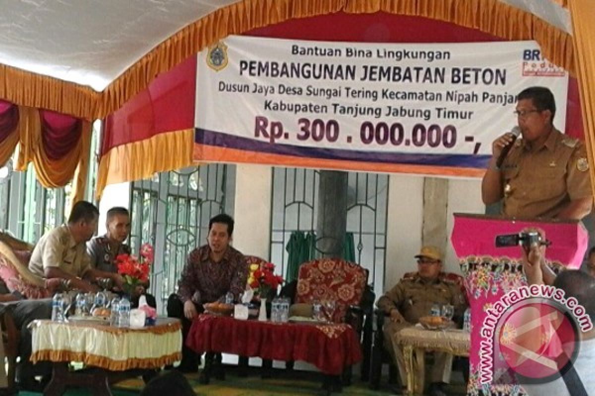 Masyarakat Sungai Tering segera nikmati jembatan beton