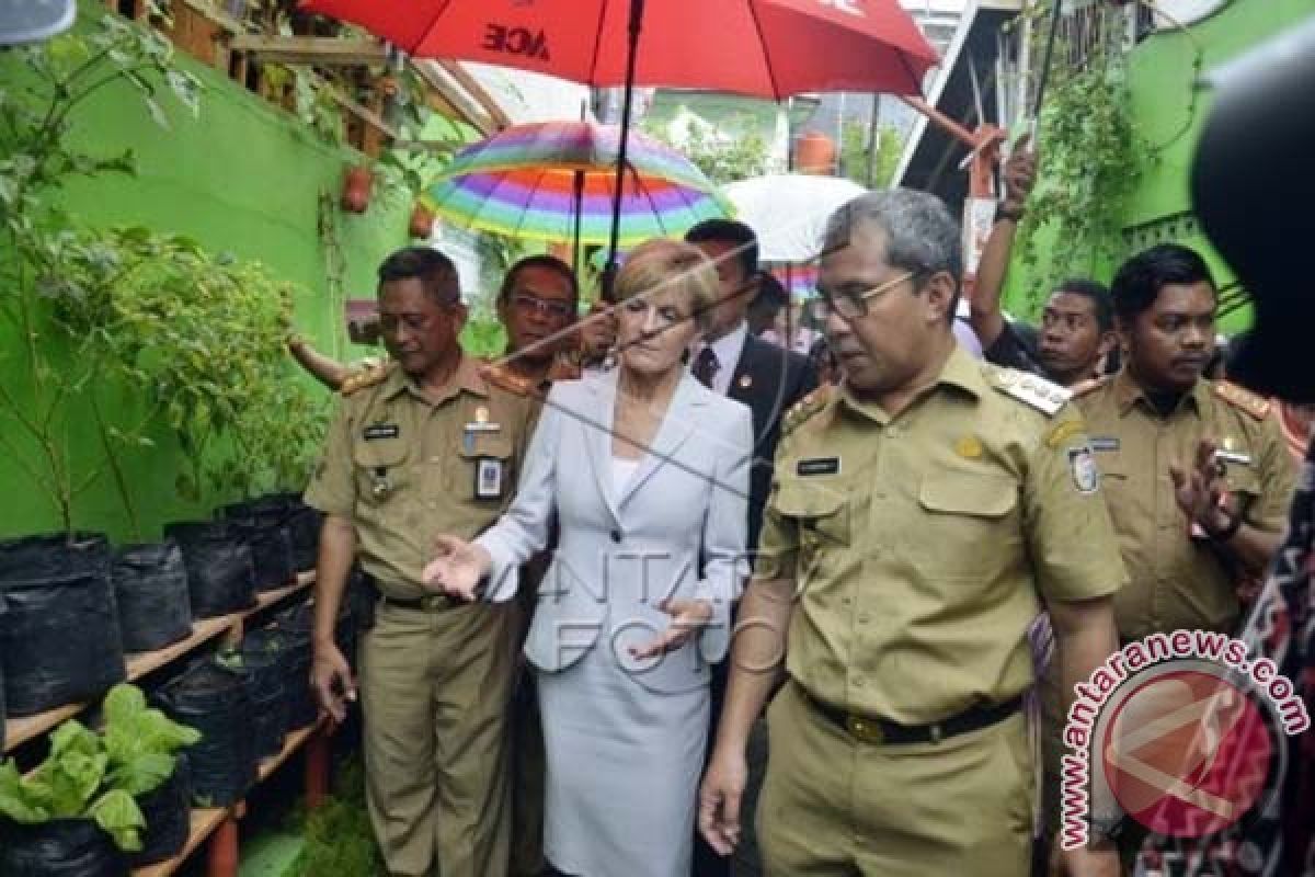 Menlu Australia apresiasi lorong garden Makassar 