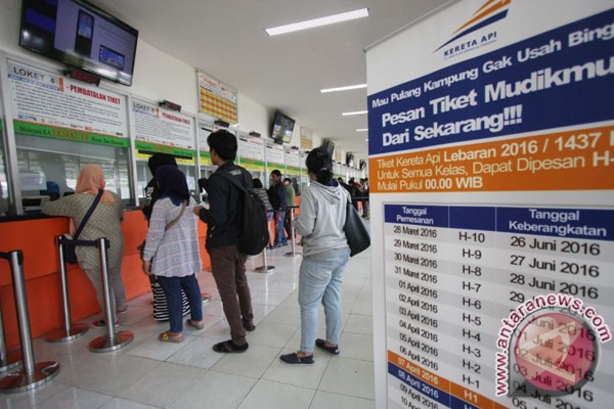 Permintaan tiket kereta api Lebaran Sumut melonjak