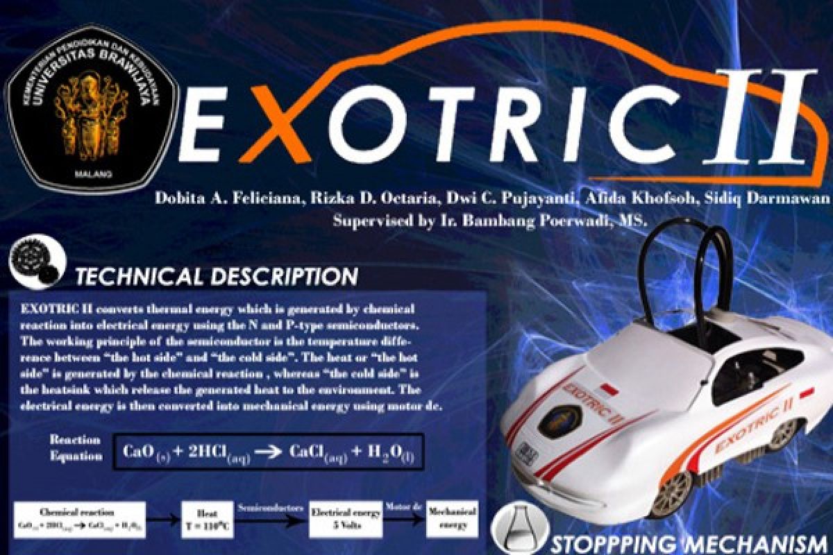Spektronic-XI ITS juarai "Chem-E-Car" Indonesia 2016