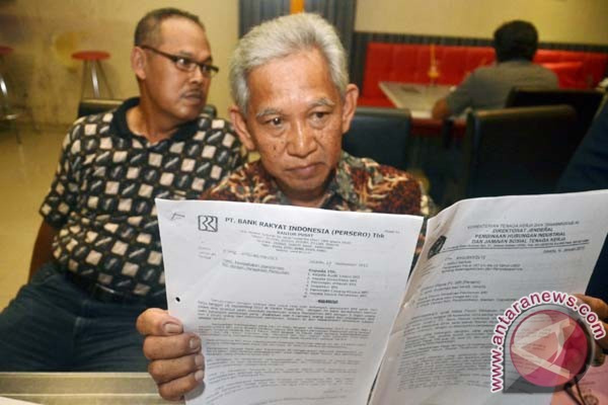 Pensiunan BRI tuntut uang pesangon dibayarkan 