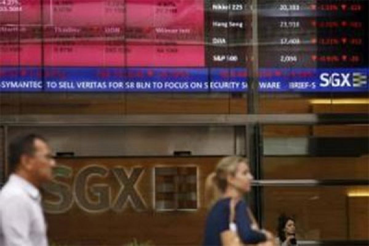 Bursa saham Singapura berakhir turun 0,16 persen