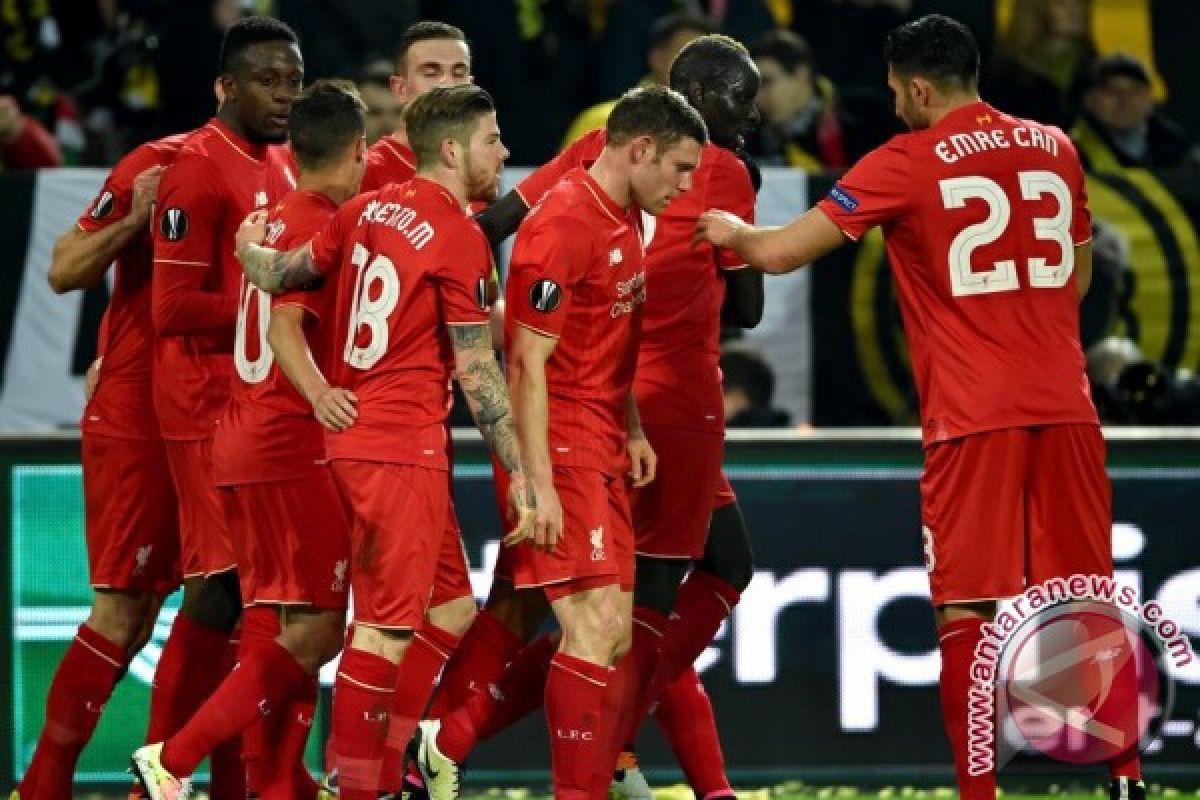 Babak pertama, Liverpool ungguli Stoke 2-1