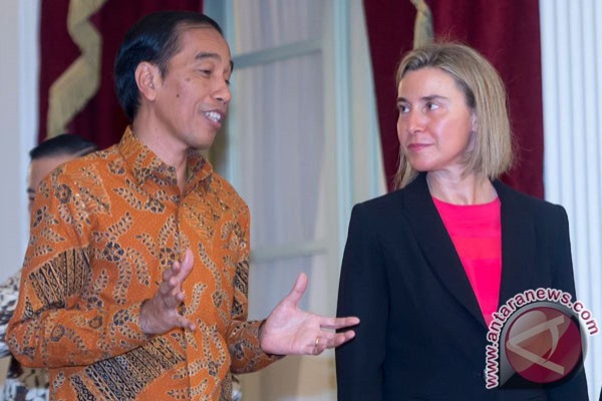 Jokowi dan Wapres Eropa Mogherini  bahas kerja sama ekonomi