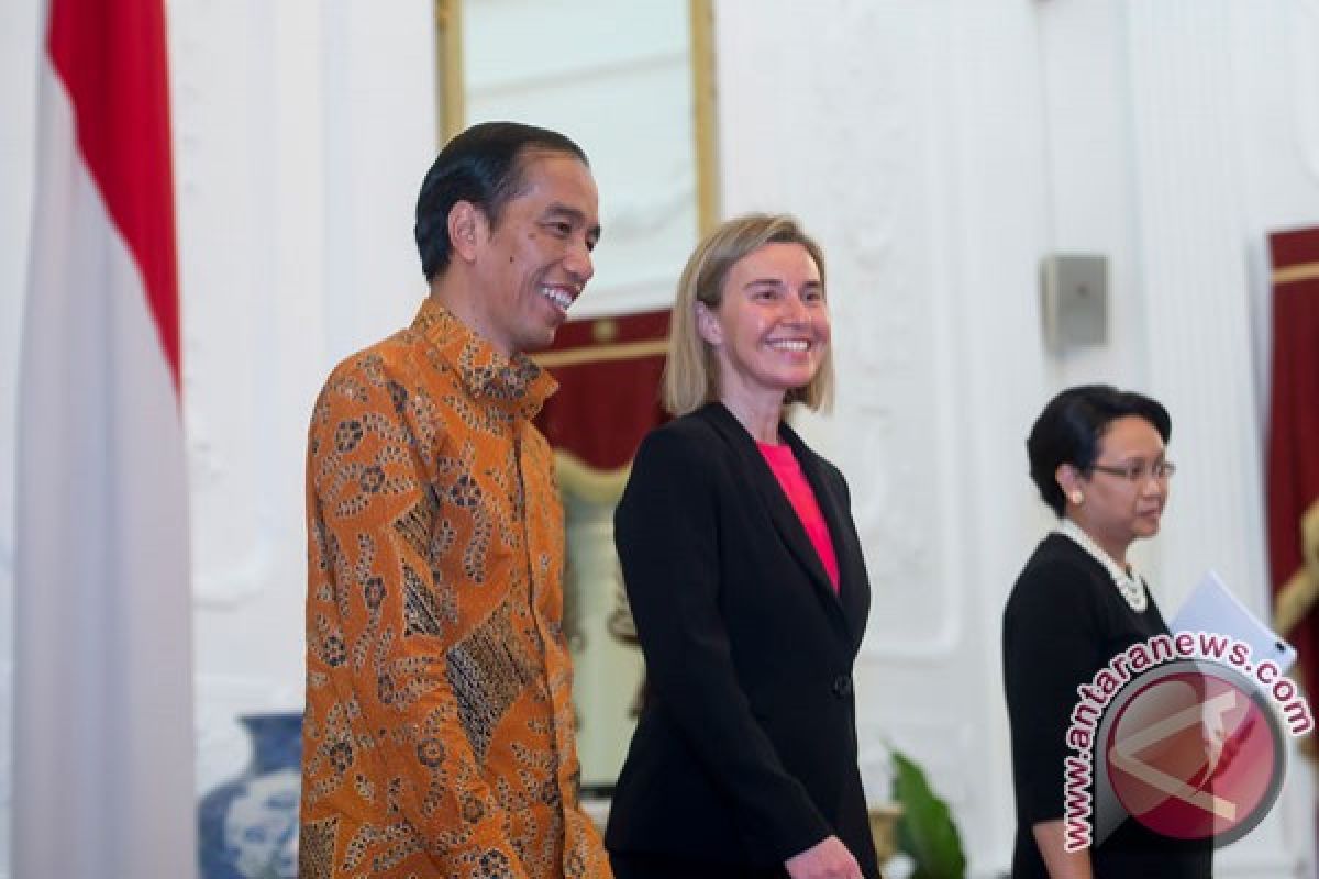 Presiden Jokowi terima Wapres Uni Eropa