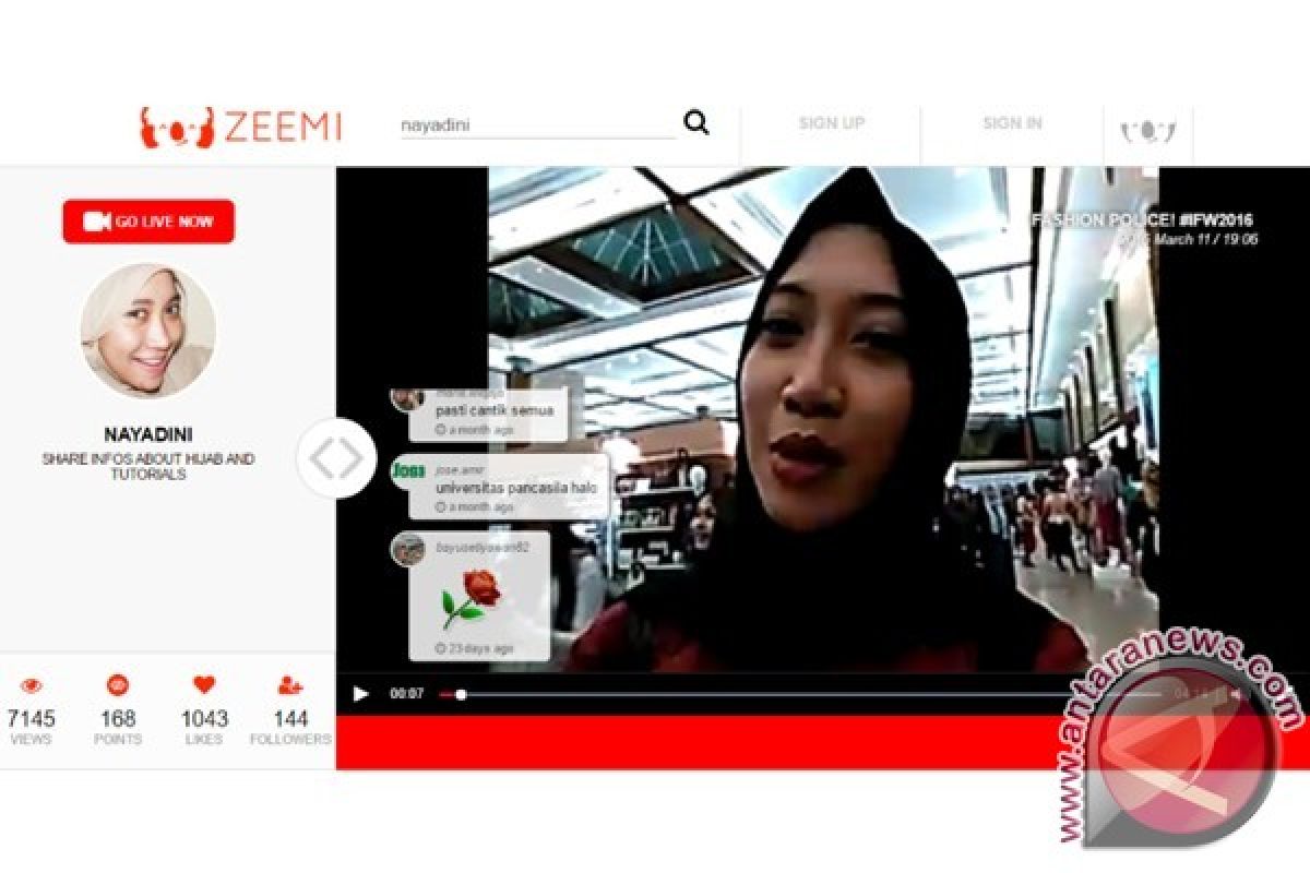  Zeemi luncurkan layanan live video streaming berbasis komunitas