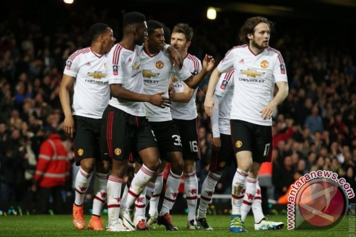 Manchester United ke semifinal Piala FA usai tekuk West Ham 2-1