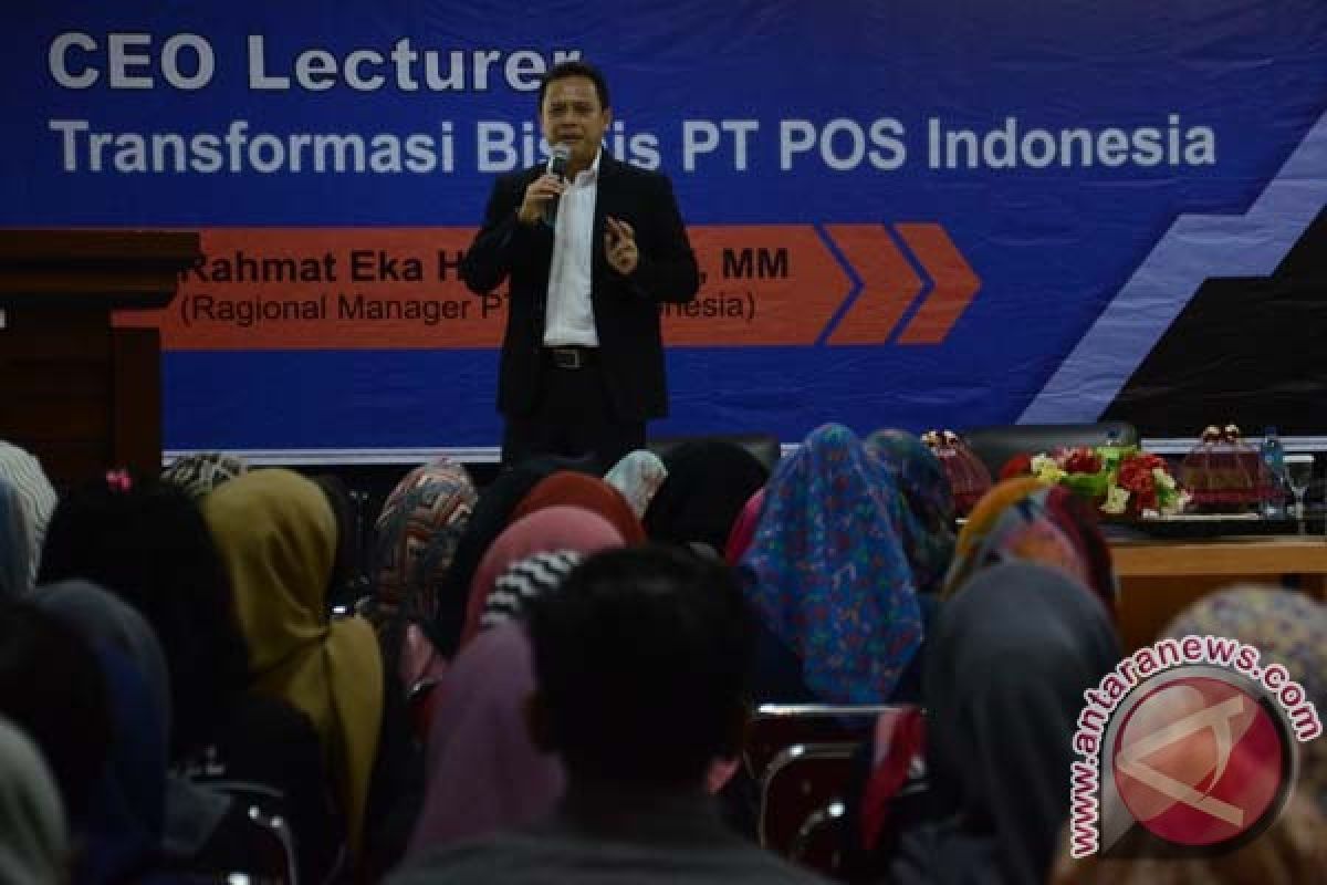 Kepala Pos Indonesia motivasi mahasiswa STIE Nobel 