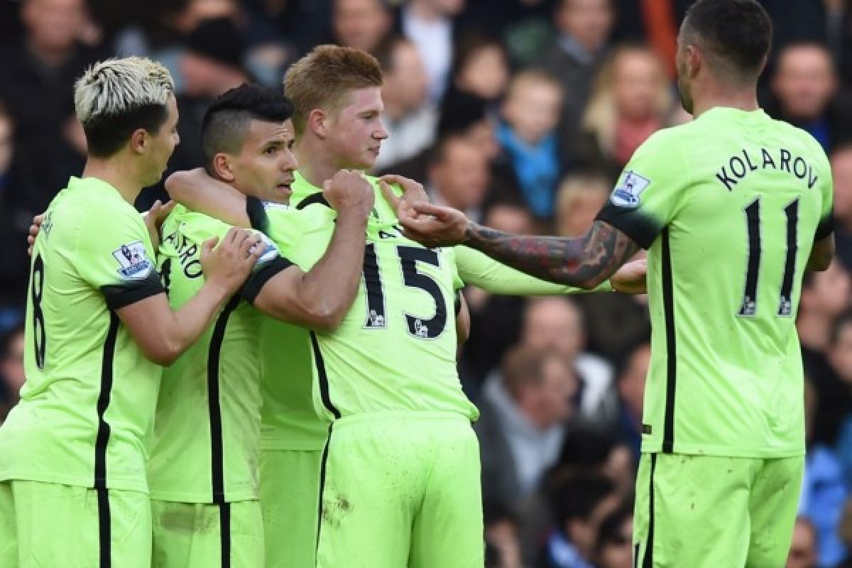 City permalukan Chelsea 3-0, Aguero cetak tiga gol