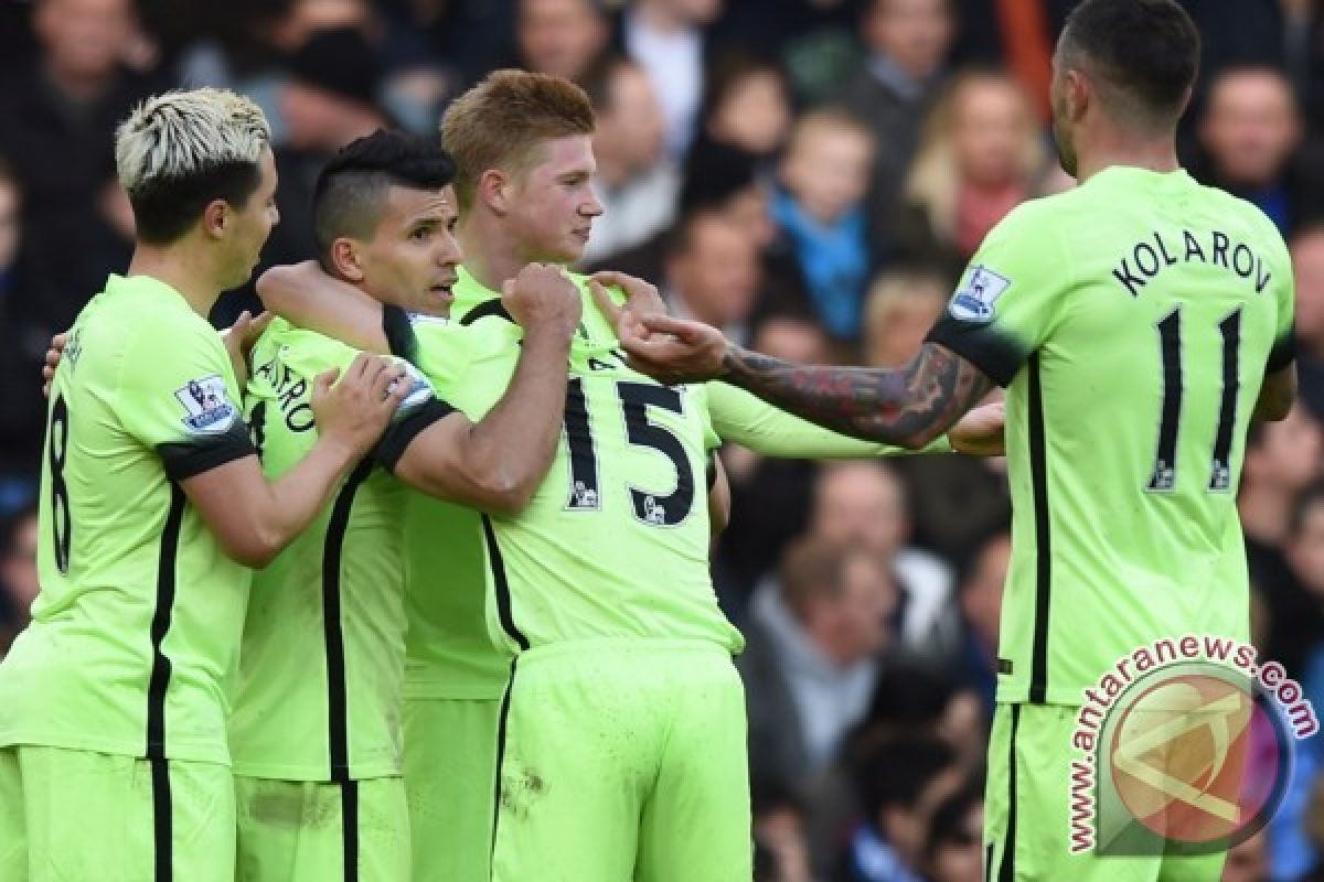 City Permalukan Chelsea 3-0, Aguero Cetak Tiga Gol