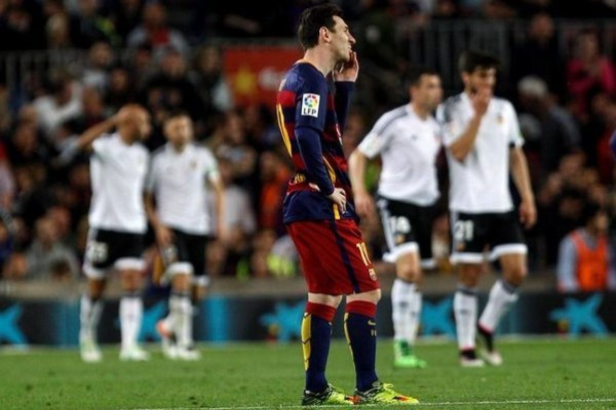 Barcelona Dipermalukan Valencia 1-2