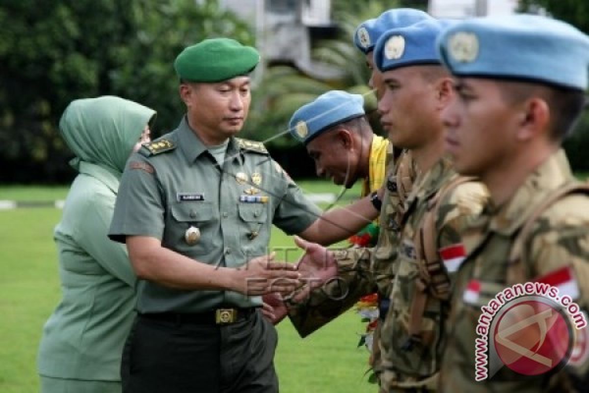 Tujuh Prajurit TNI Kendari Kembali dari Sudan