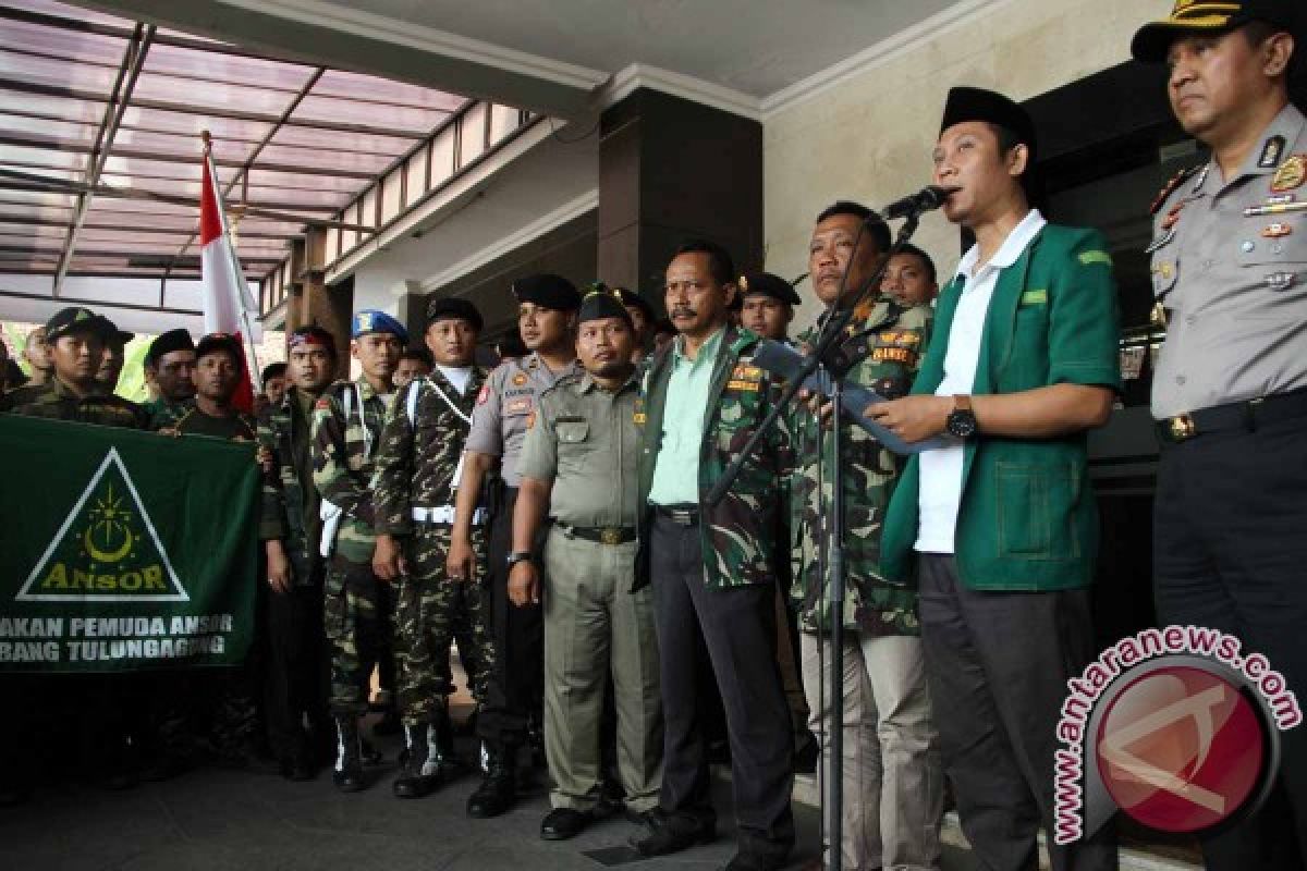 Ansor-Banser Tulungagung Demo Kepolisian Tolak Radikalisme