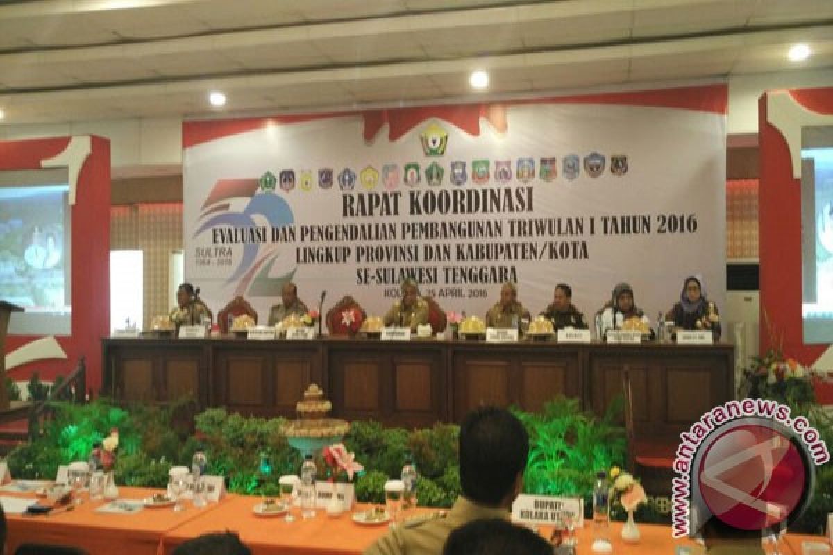 Sultra Gelar Rakor Evaluasi Pembangunan Triwulan I