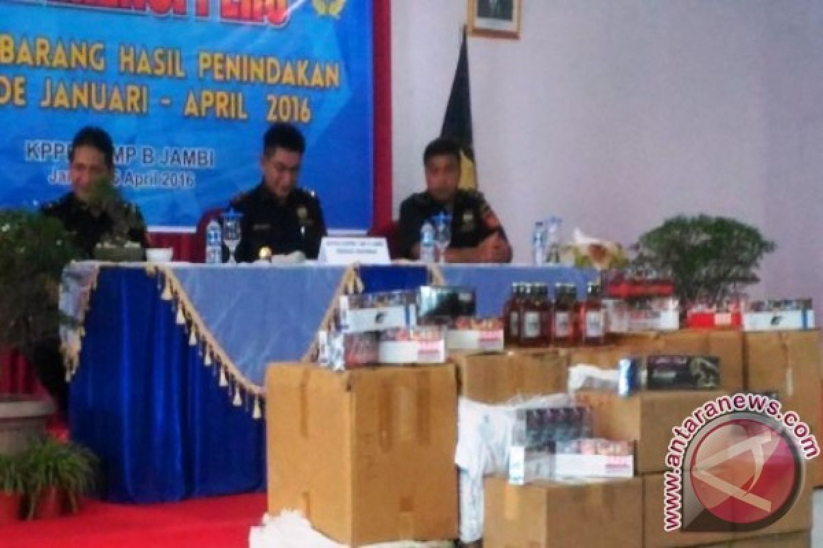 Bea Cukai Jambi amankan 3,7 juta rokok ilegal 