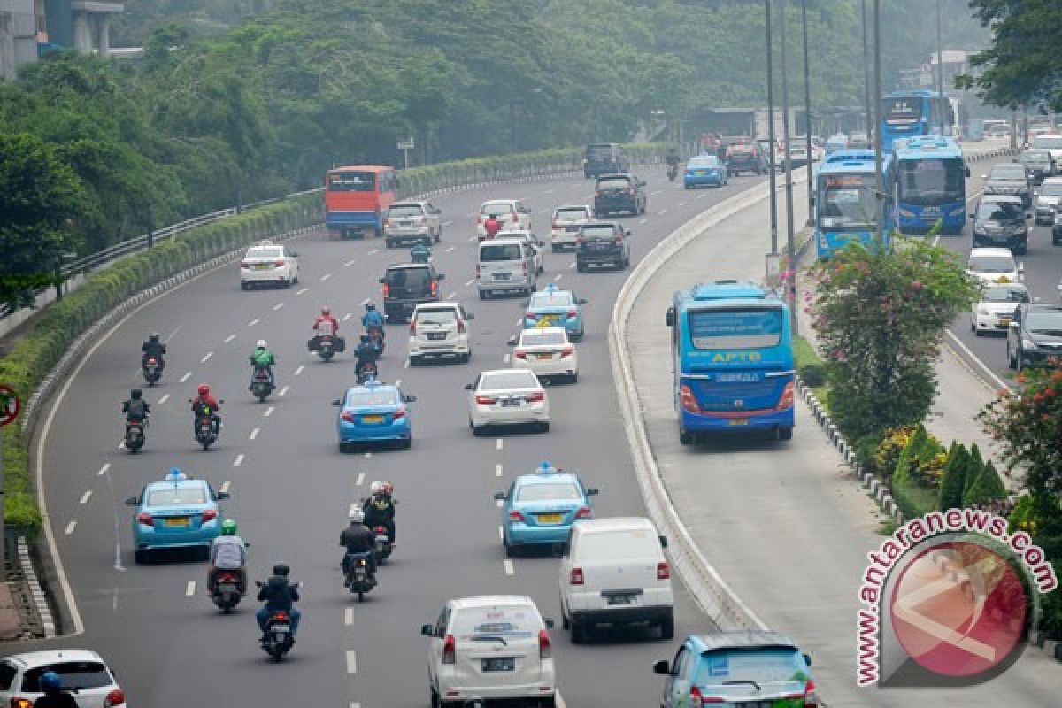 Lalu lintas Jakarta lancar