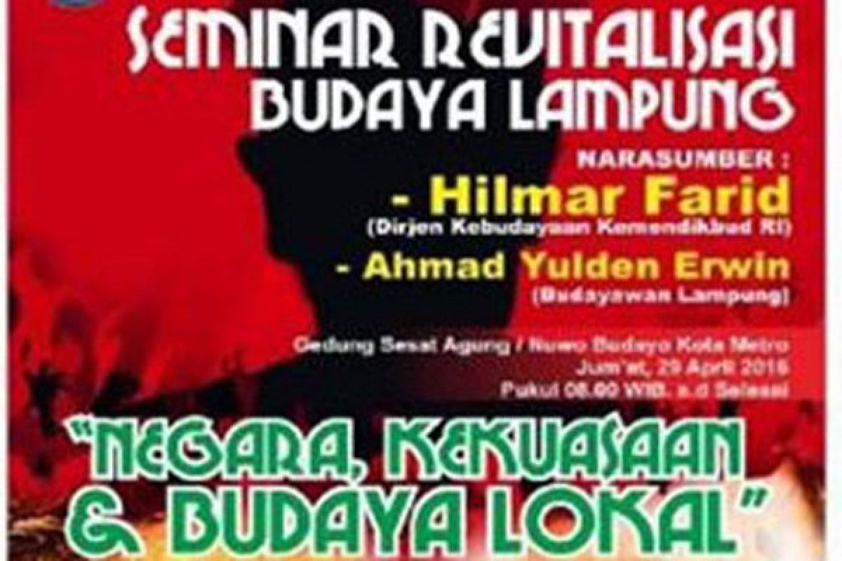 Dikbudpora Metro Gelar Seminar Revitalisasi Budaya Lampung