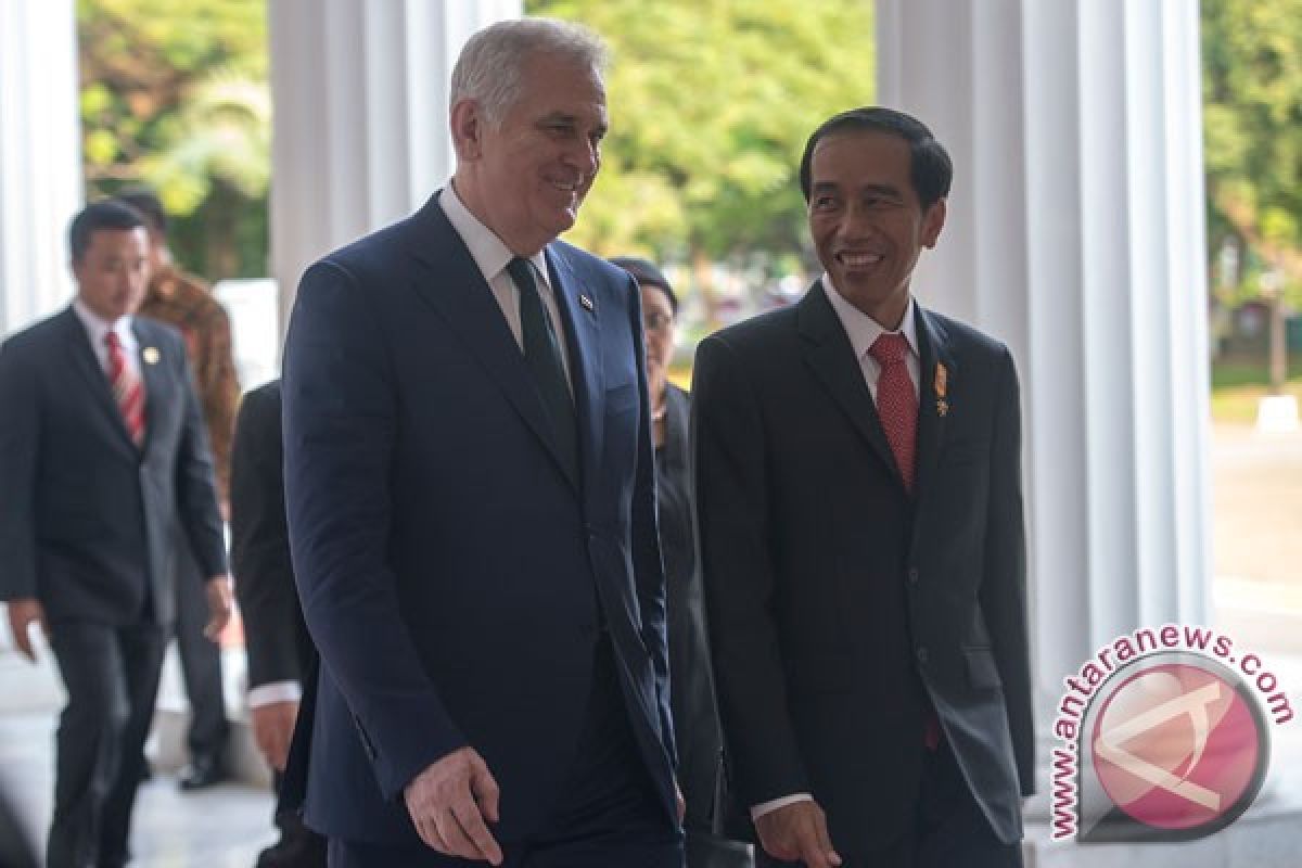 Presiden Jokowi lakukan pertemuan bilateral dengan Presiden Serbia