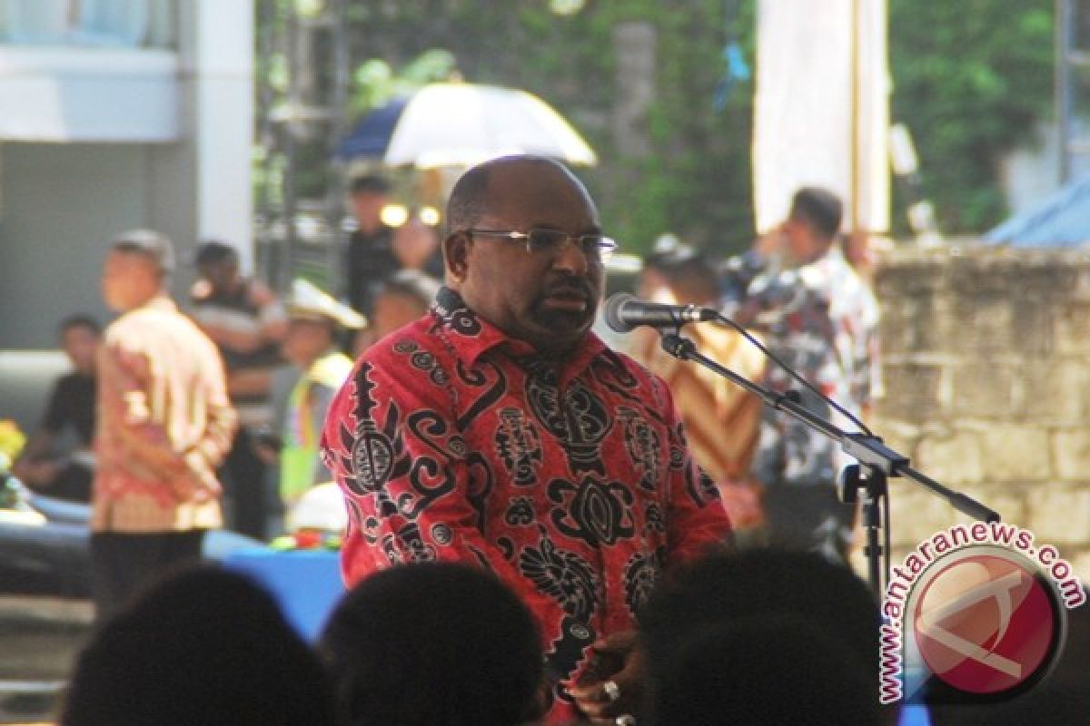 Gubernur lega Presiden "groundbreaking" Pasar Mama-mama Papua 