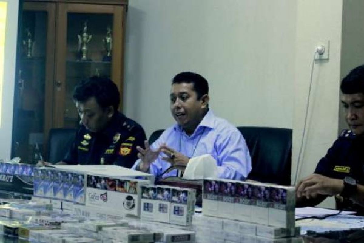 KPPBC TMP B Pekanbaru Expose Hasil Penangkapan Januari-Maret 2016