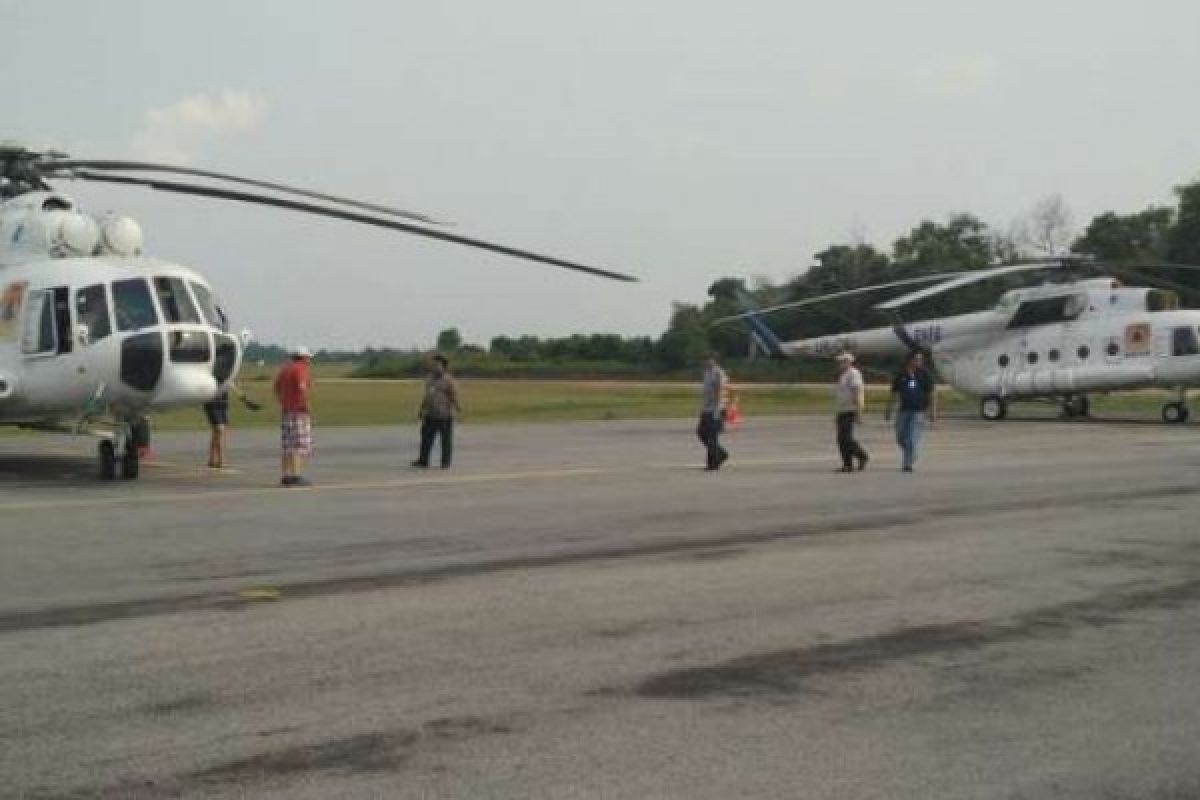 Helikopter Bantuan BNPB Akhirnya Tiba di Riau Untuk Tanggulangi Karlahut