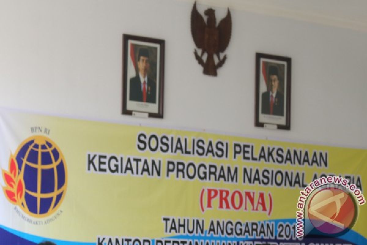 BPN Tanbu Programkan 2.500 Prona Gratis