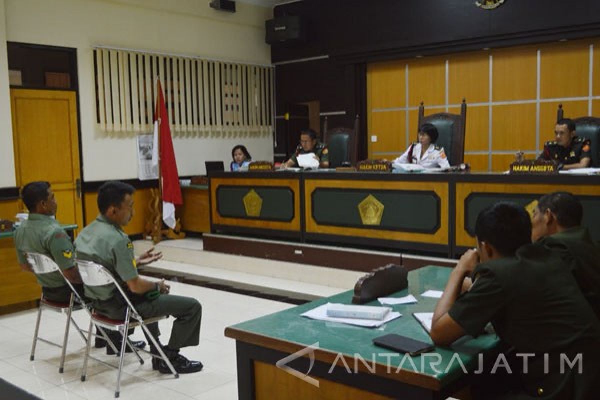 Dua Anggota Kodim Lamongan Divonis Sembilan Bulan 