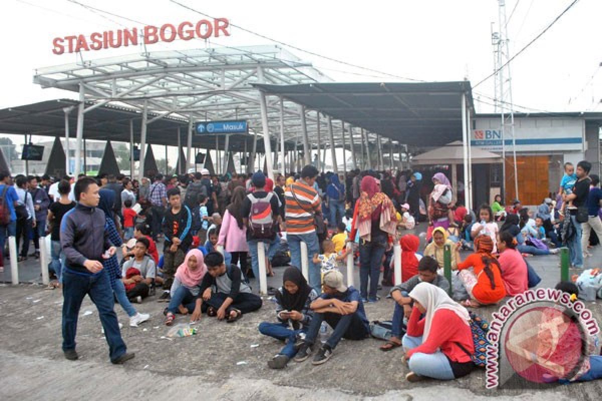 Penumpang stasiun Bogor capai 116.648 orang