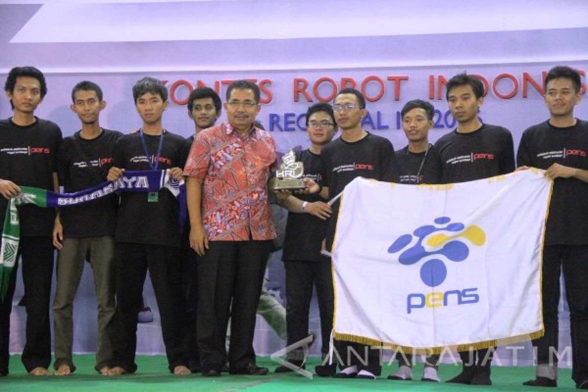 PENS Borong Juara Kontes Robot Indonesia Regional IV