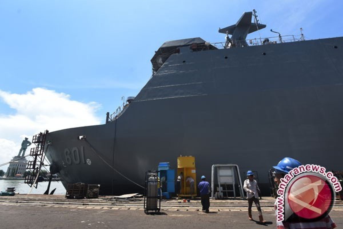 Wapres Lepas Ekspor Perdana Kapal Perang Indonesia