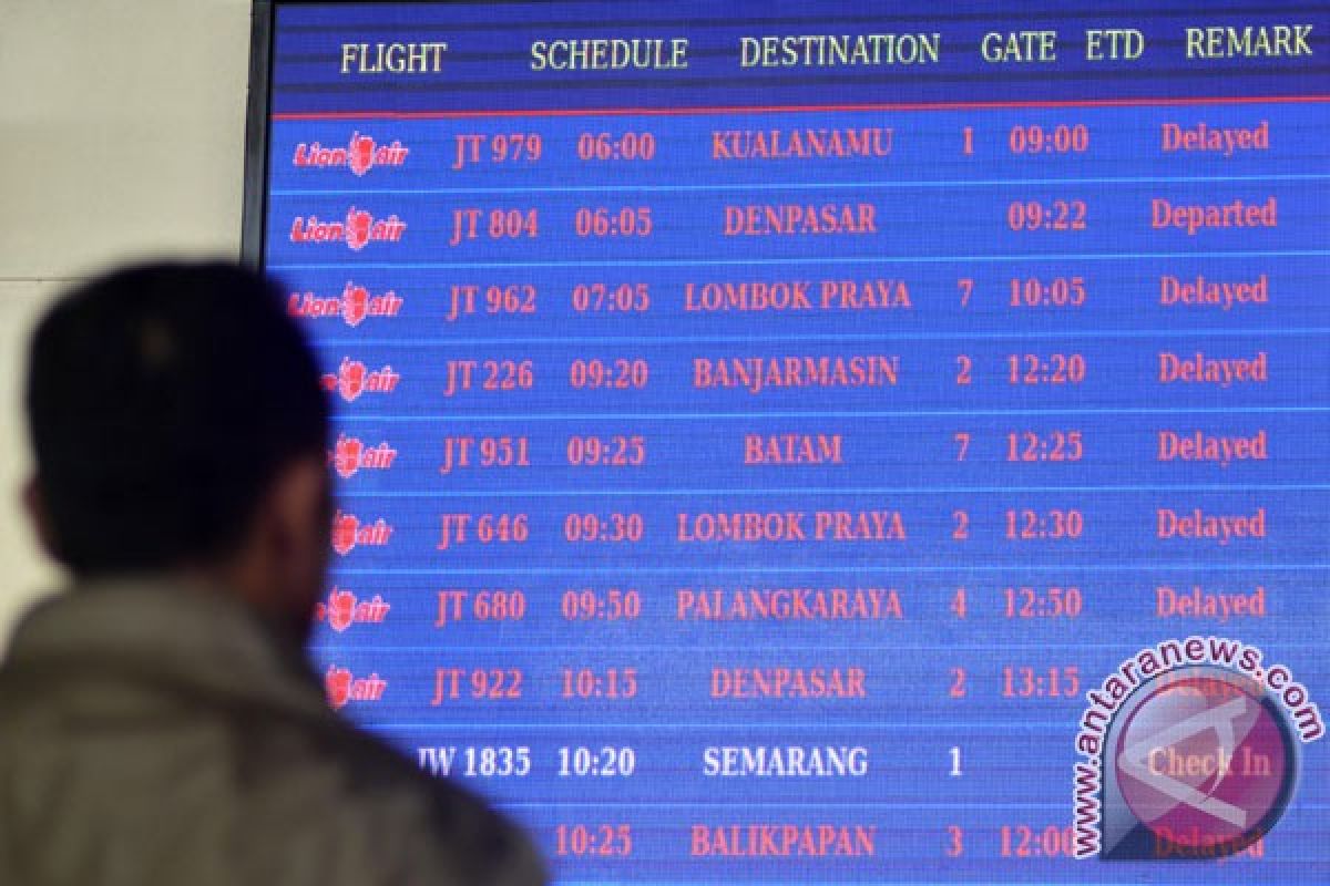 Jadwal Lion Air di Bandara Adi Soemarmo juga terlambat