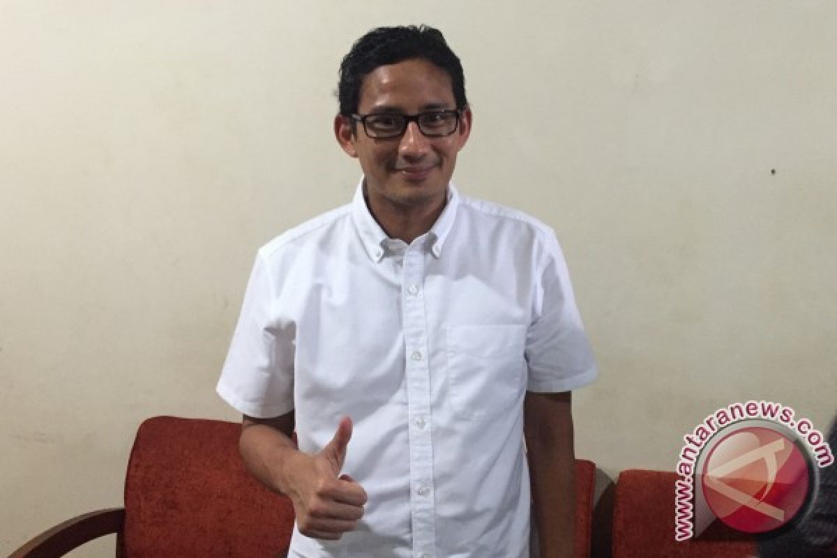 Cagub Sandiaga menyambut baik deklarasi tujuh parpol