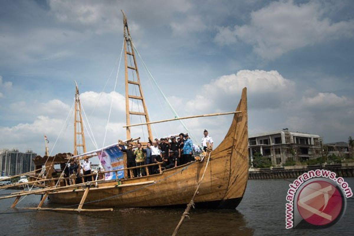 Expedition ship "Spirit of Majapahit" arrives in Taiwan