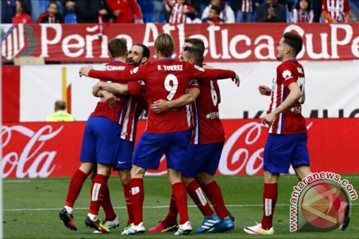 Seri 2-2 lawan Eibar, Atletico ke semifinal Copa del Rey