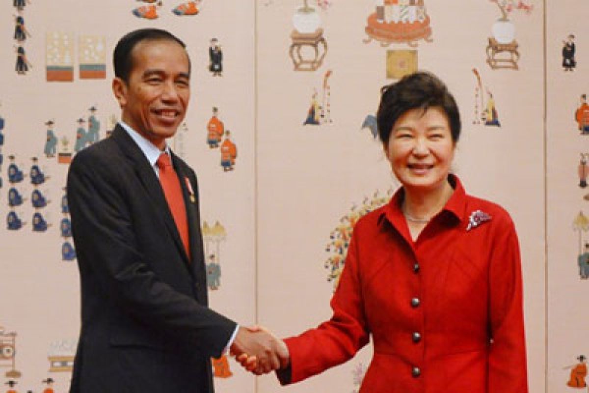 Presiden Jokowi temui Presiden Park di Blue House