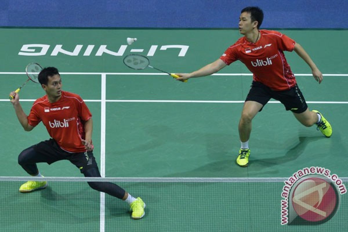 OLIMPIADE 2016 - Hendra/Ahsan awali perjuangan lawan pasangan India